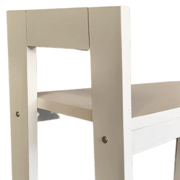 Ladder White Work From Home Study Table By Miza