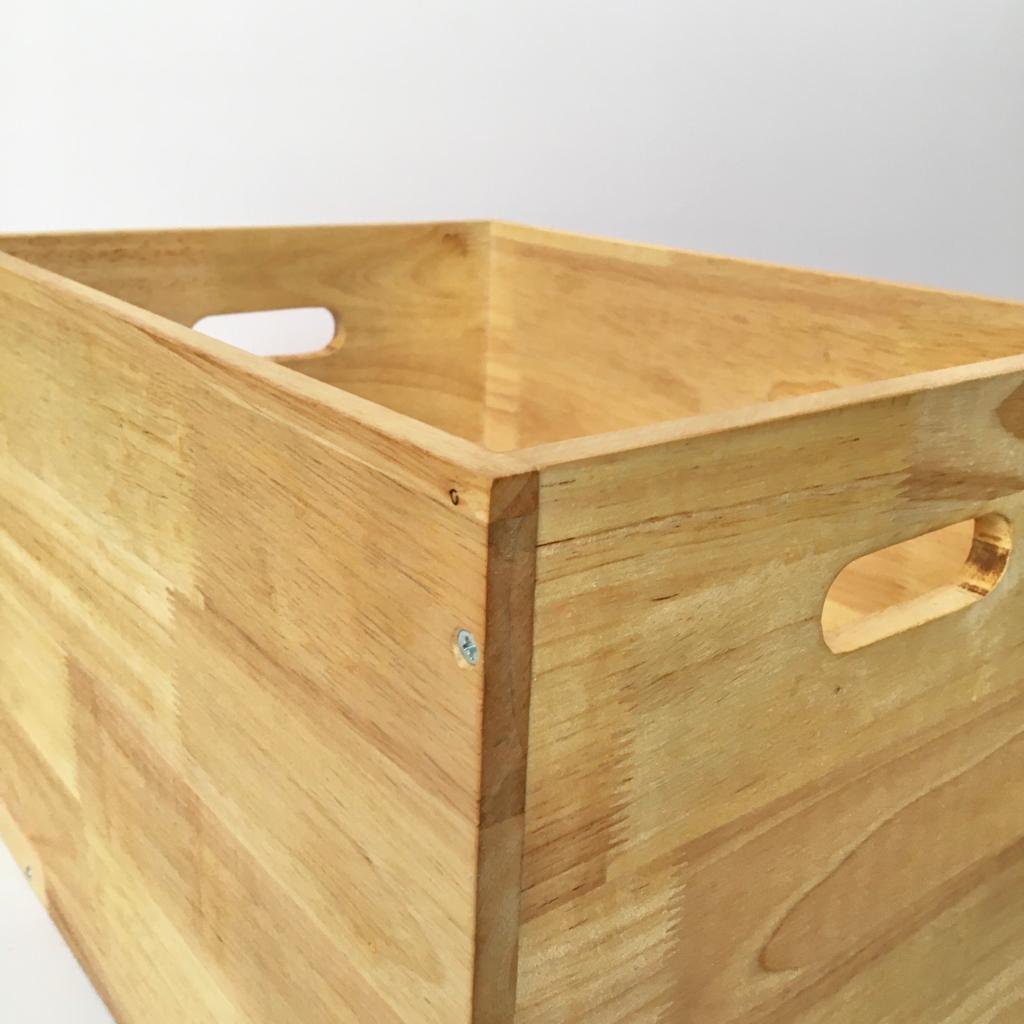 Wooden Storage Crate Box/Tool Box For Home Organiser ( With Complementary Coaster ) By Miza