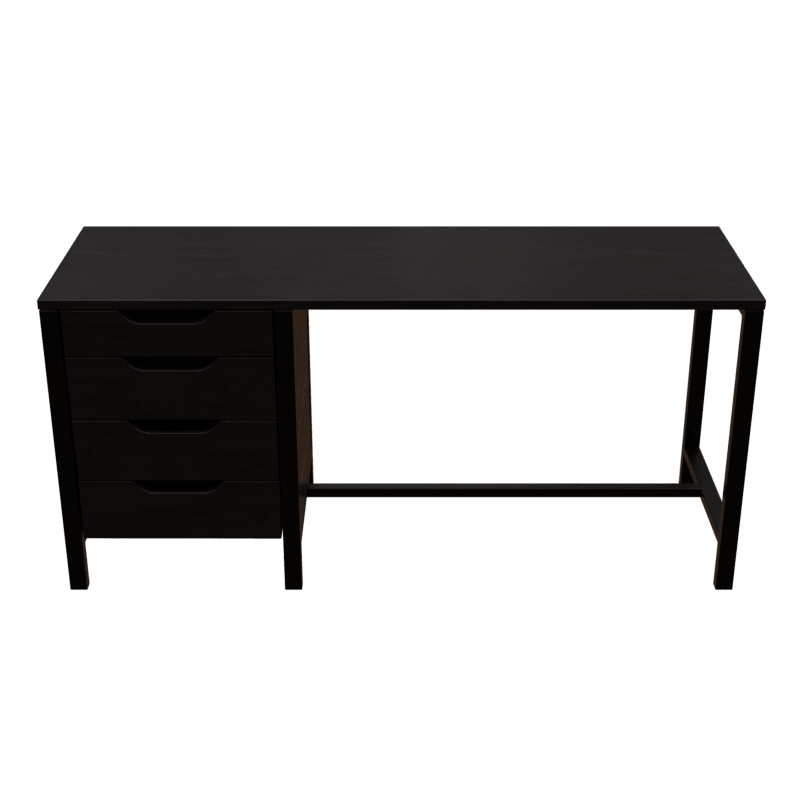 Gayle Study Table with Drawers in Brown Colour - Ouch Cart 