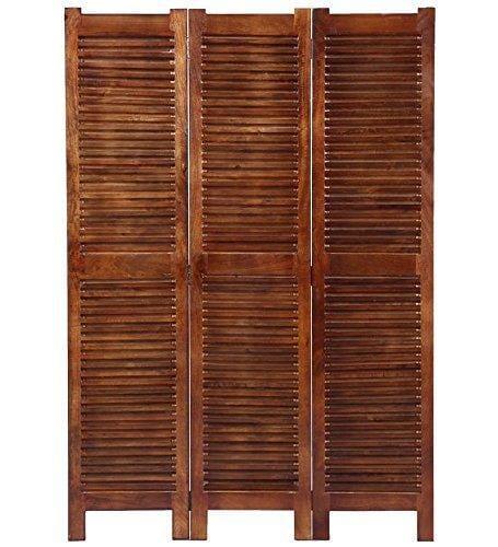 Wooden Partitions - Wood Room Divider Partitions for Living Room 3 Panels - Wooden Partition Room Dividers for Home & Kitchen Office Wall - Ouch Cart 