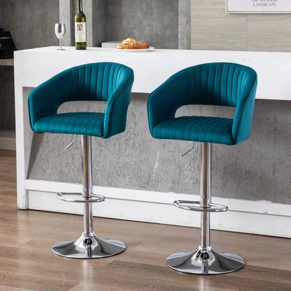 DEE SWIEL ADJUSTABLE BAR STOOL SET OF 2 - Ouch Cart 