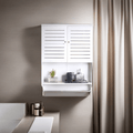 PVC High Quality Bathroom & Kitchen Wall Hung Storage With Free Soap Dish By Miza