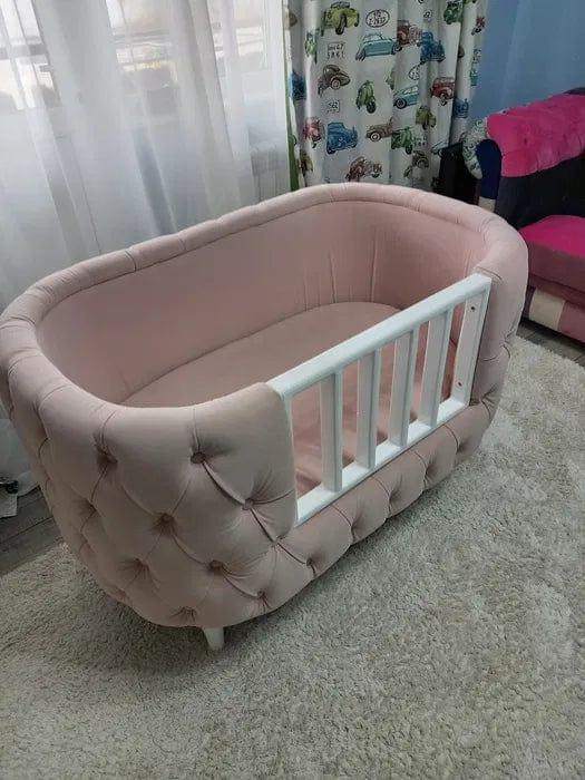 Wooden Handmade Baby Cot Sleepy Curves Cradle - Ouch Cart 