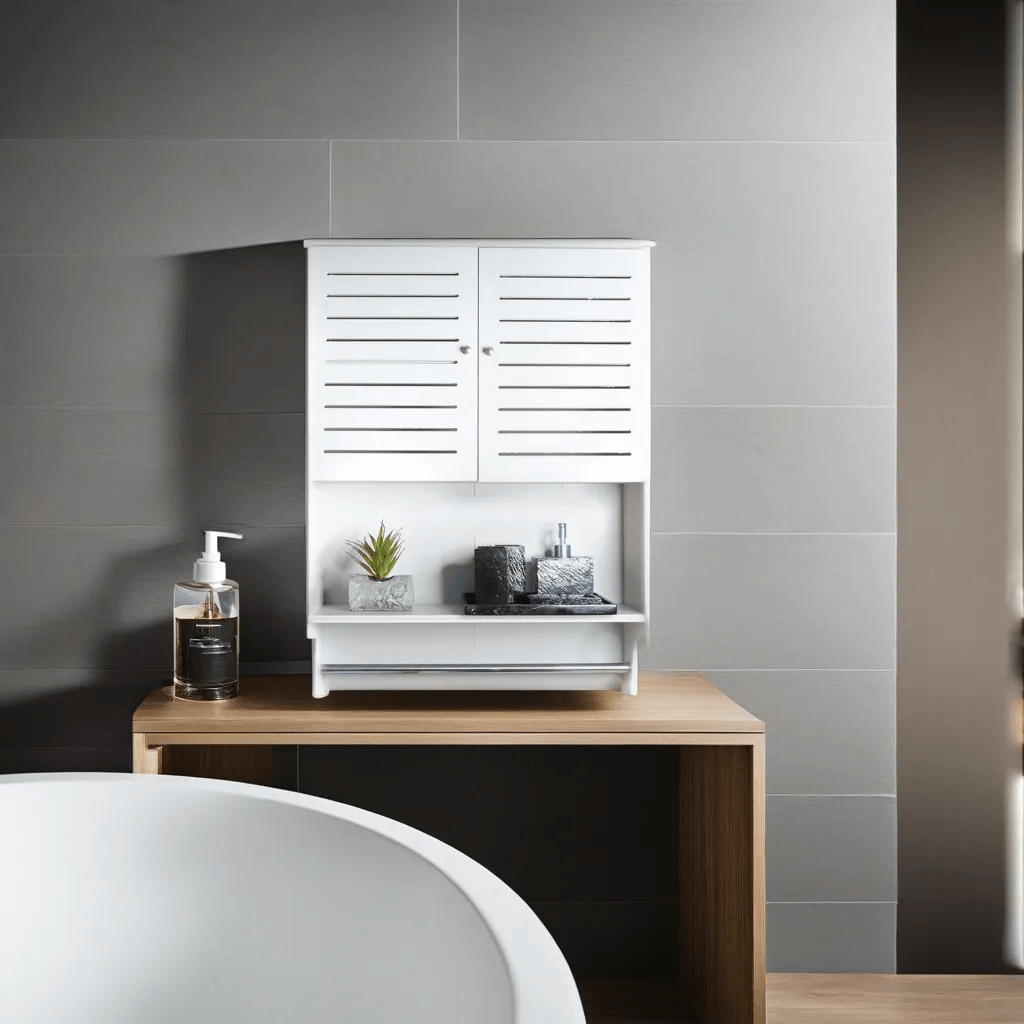 PVC High Quality Bathroom & Kitchen Wall Hung Storage With Free Soap Dish By Miza - Ouch Cart 