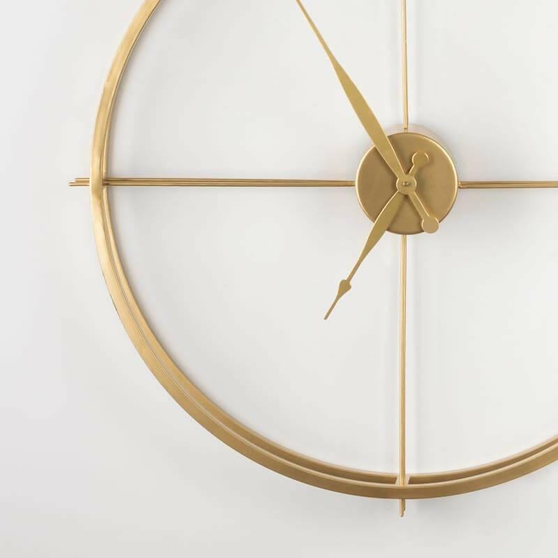 Gold Round Wall Clock - Ouch Cart 