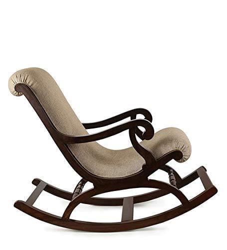 Fritto Rocking Chair in Walnut Colour - Ouch Cart 