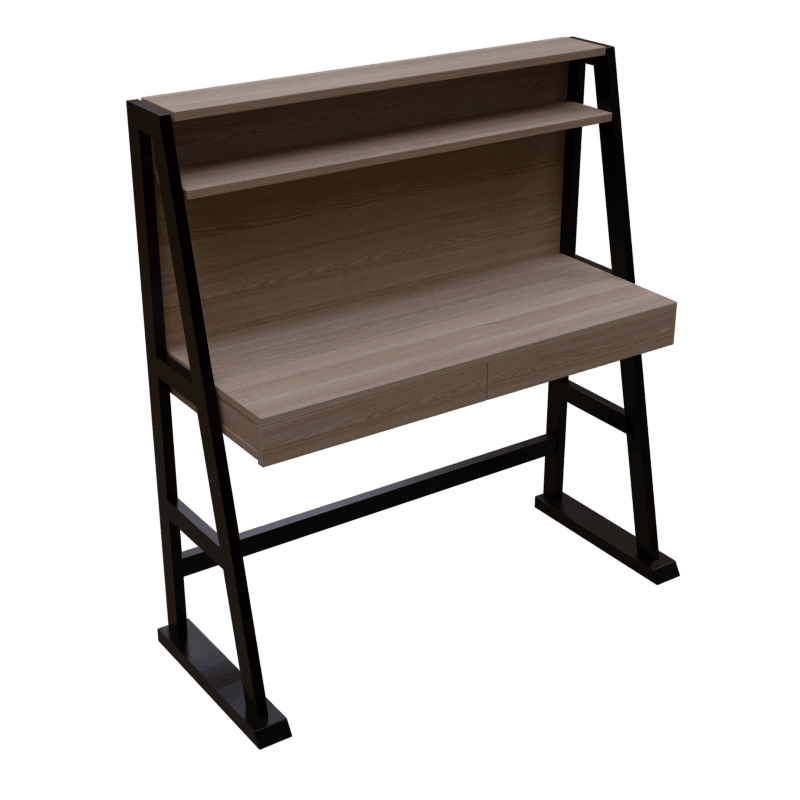 Koster Study Table with Storage in Wenge Color - Ouch Cart 