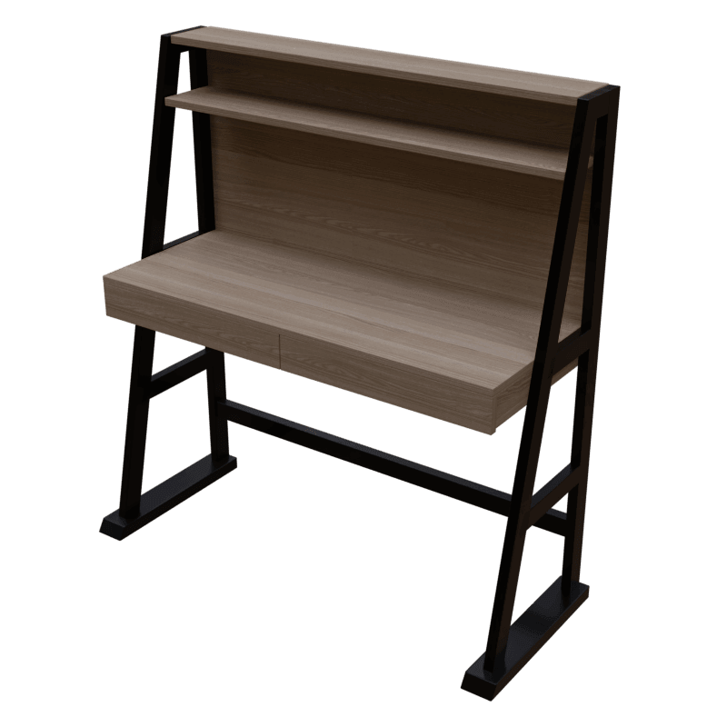 Koster Study Table with Storage in Wenge Color - Ouch Cart 