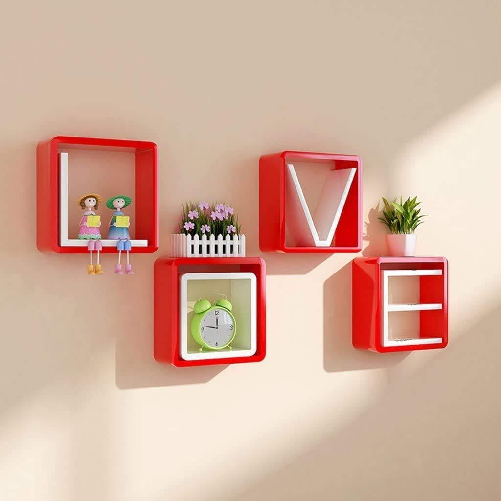 Wooden Wall Shelves, Set of 8 - Ouch Cart 