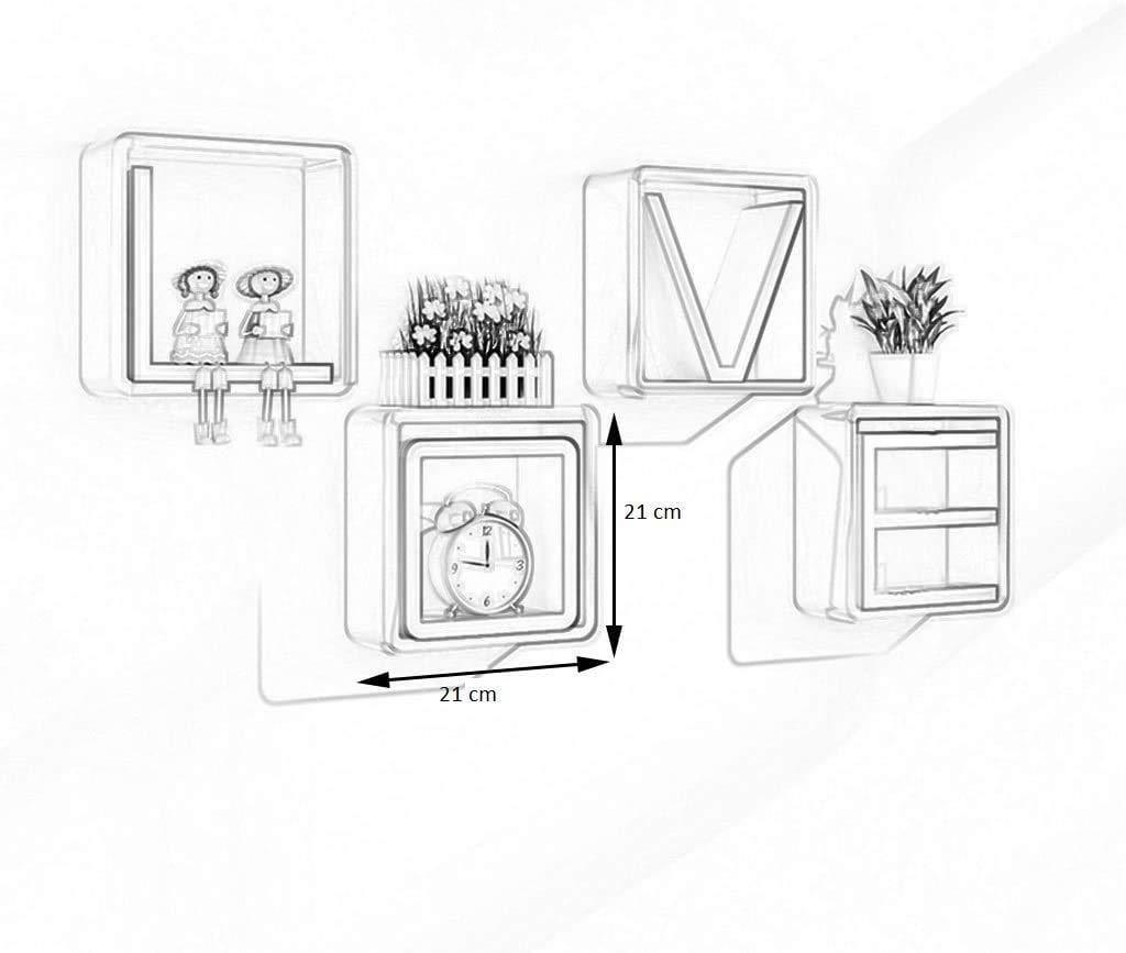 Wooden Wall Shelves, Set of 8 - Ouch Cart 