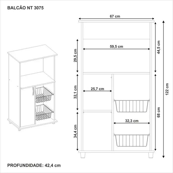 Microwave Kitchen Cabinet For Oven Multipurpose Rack By Miza - Ouch Cart 