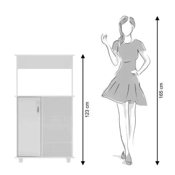 Microwave Kitchen Cabinet For Oven Multipurpose Rack By Miza - Ouch Cart 