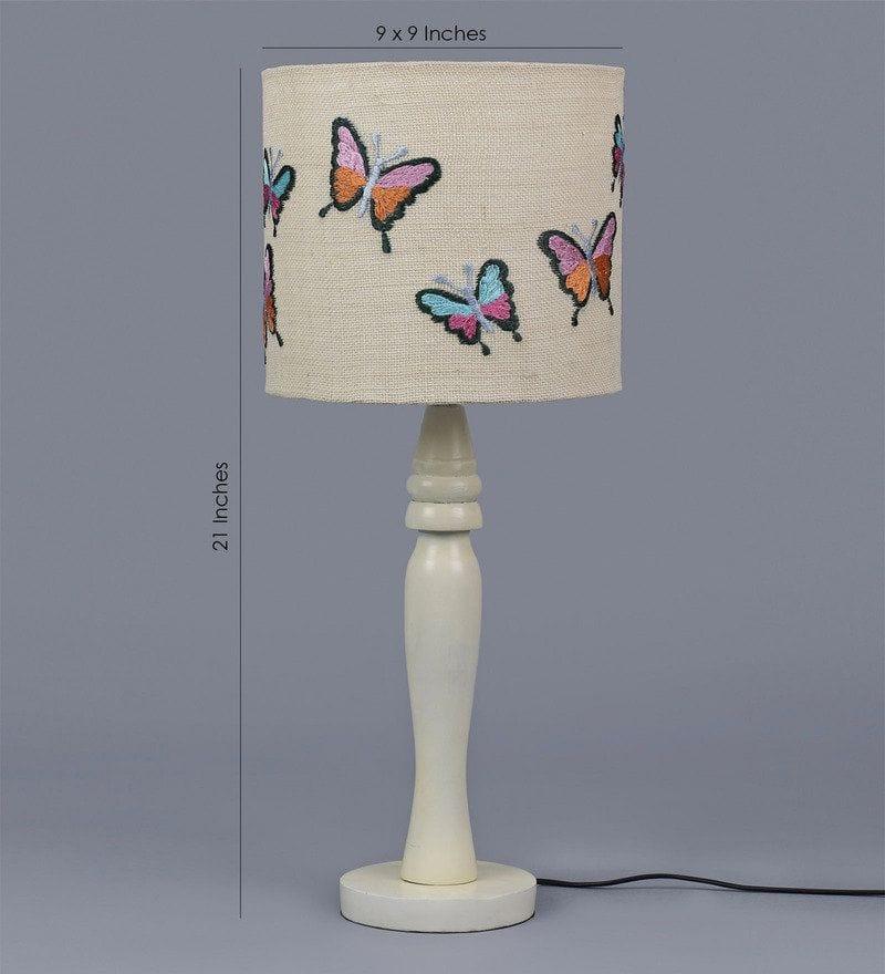 Butterfly on Jute Lamp - Ouch Cart 