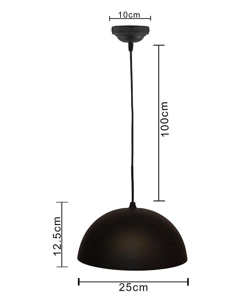 Metallic Black Home Decor Hanging Pendant Light For Home Decoration