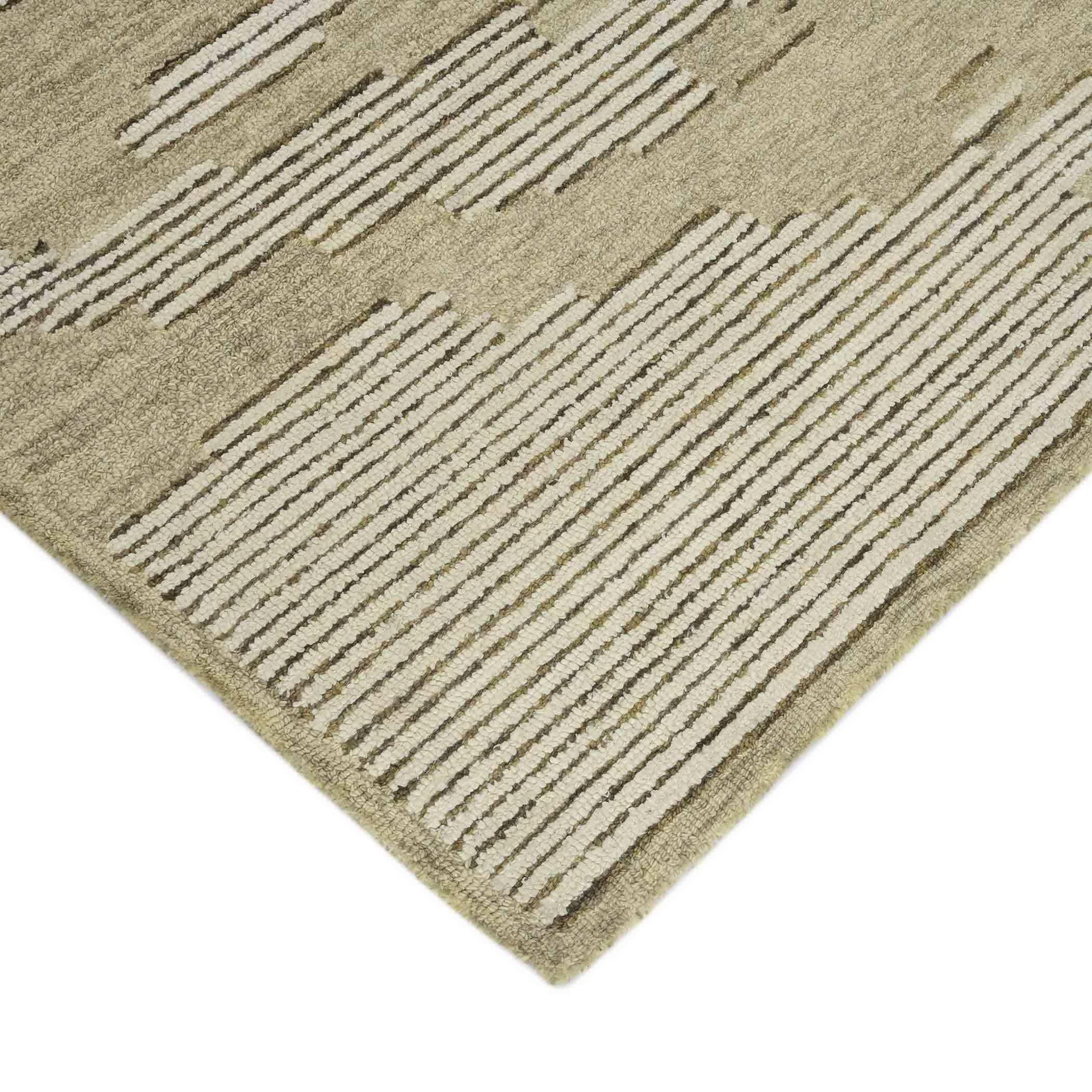 Ivory Wool Chicago 5x8 Feet Hand-Tufted Carpet Rug