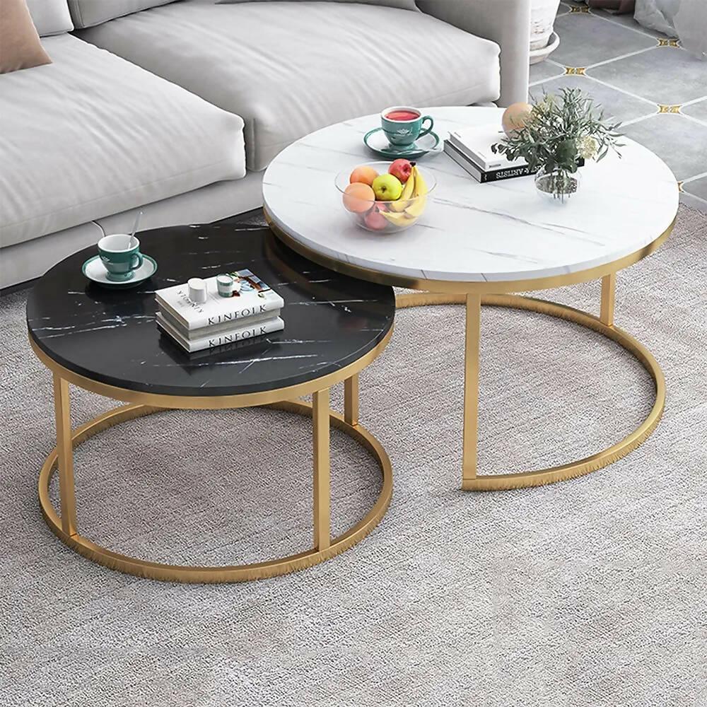 Nordic Nesting Coffee Table Set Of 2 - Ouch Cart 