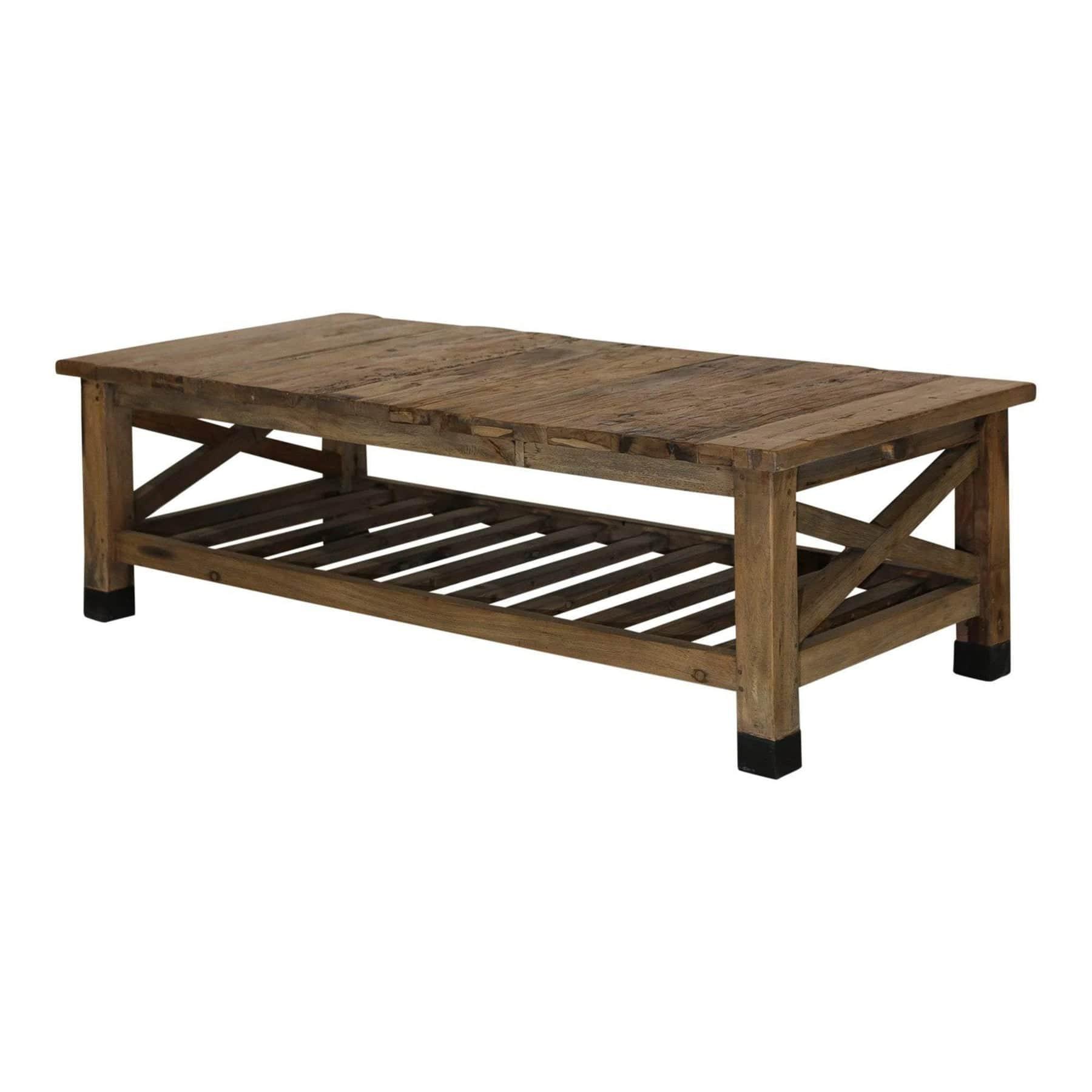 ABNER WOOD COFFEE TABLE - Ouch Cart 