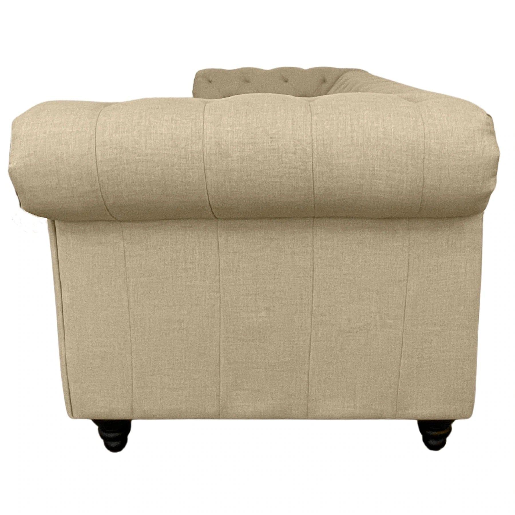 FABRIC 3 SEATER FABRIC SOFA CREAM COLOUR