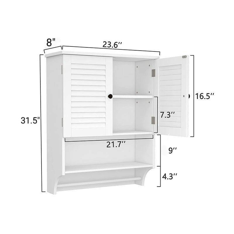 PVC High Quality Bathroom & Kitchen Wall Hung Storage With Free Soap Dish By Miza