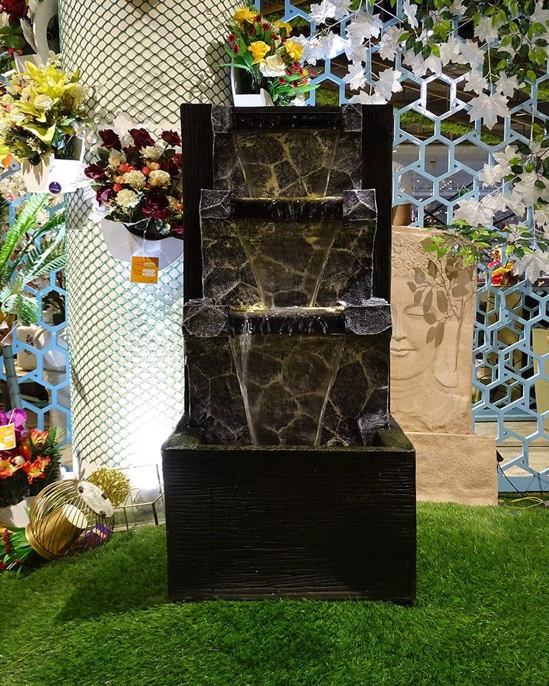 Black Water Fountain Wall Shape Fountain For Home Decoration - Ouch Cart 