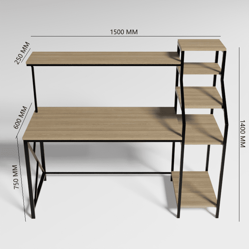 Rio Study Table in Wenge Color - Ouch Cart 