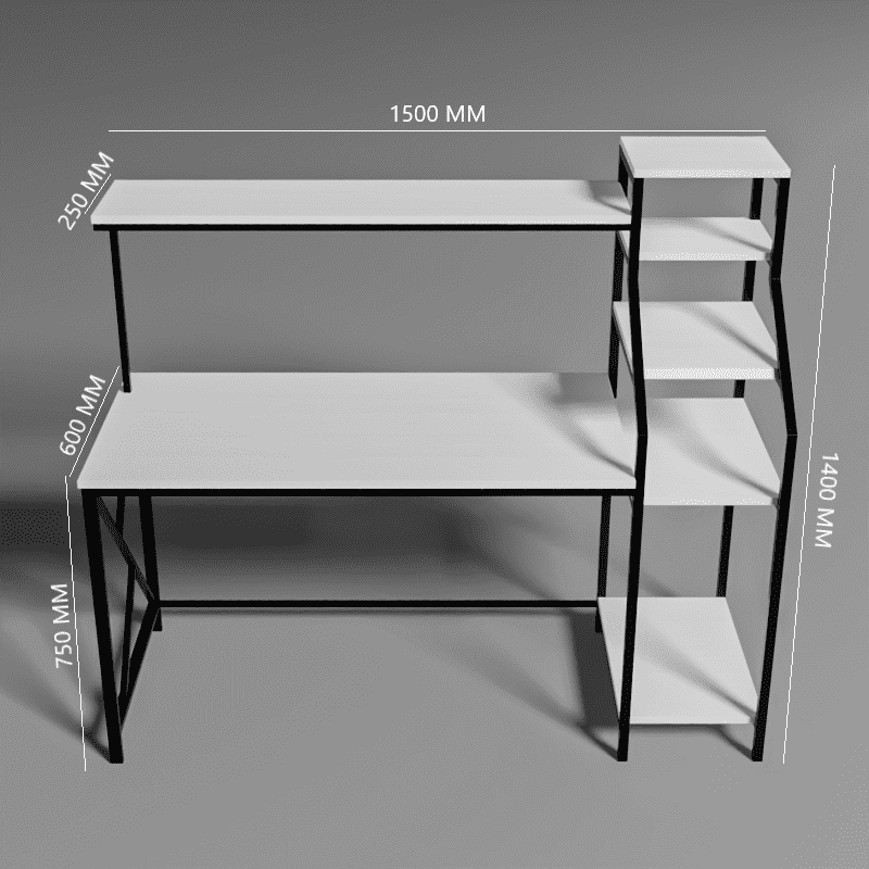 Rio Study Table in White Color - Ouch Cart 