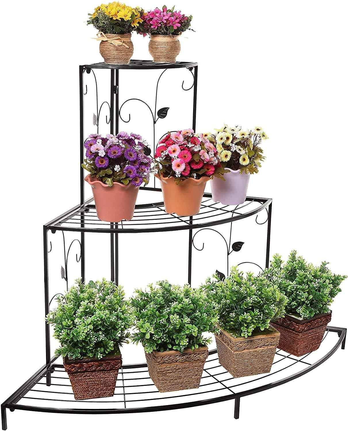 3-Tiers Shoe Rack/Multipurpose Storage Rack Flower Pot Stand