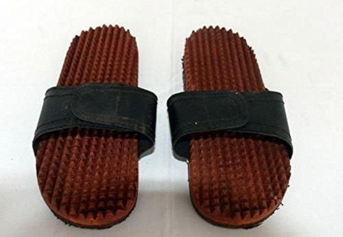 Wooden Relaxing Acupressure Slippers - Ouch Cart 