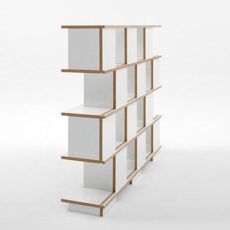 Book Shelf In Zig Zag Shape By Miza - Ouch Cart 