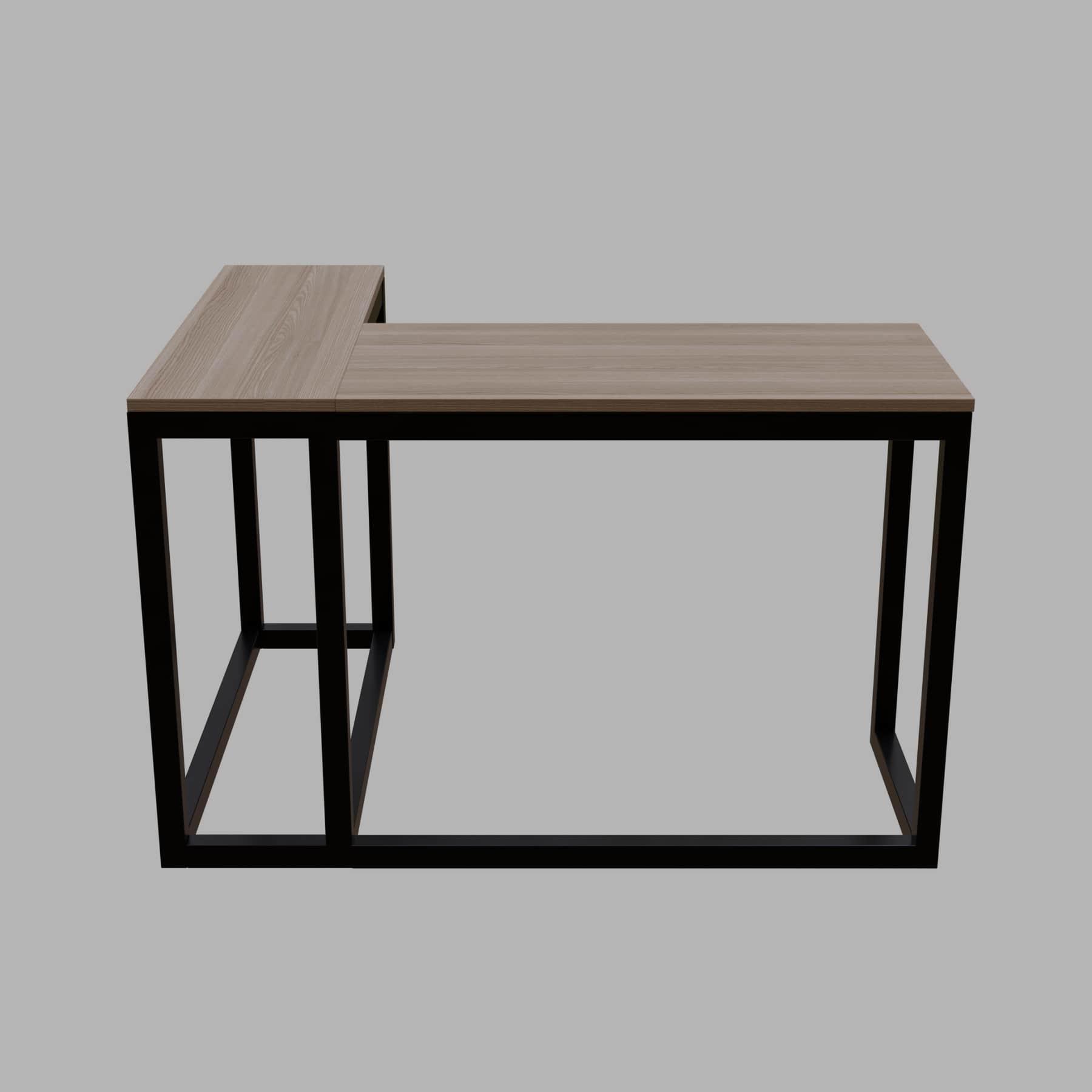 Teresa L Shaped Study Table in Wenge Color - Ouch Cart 