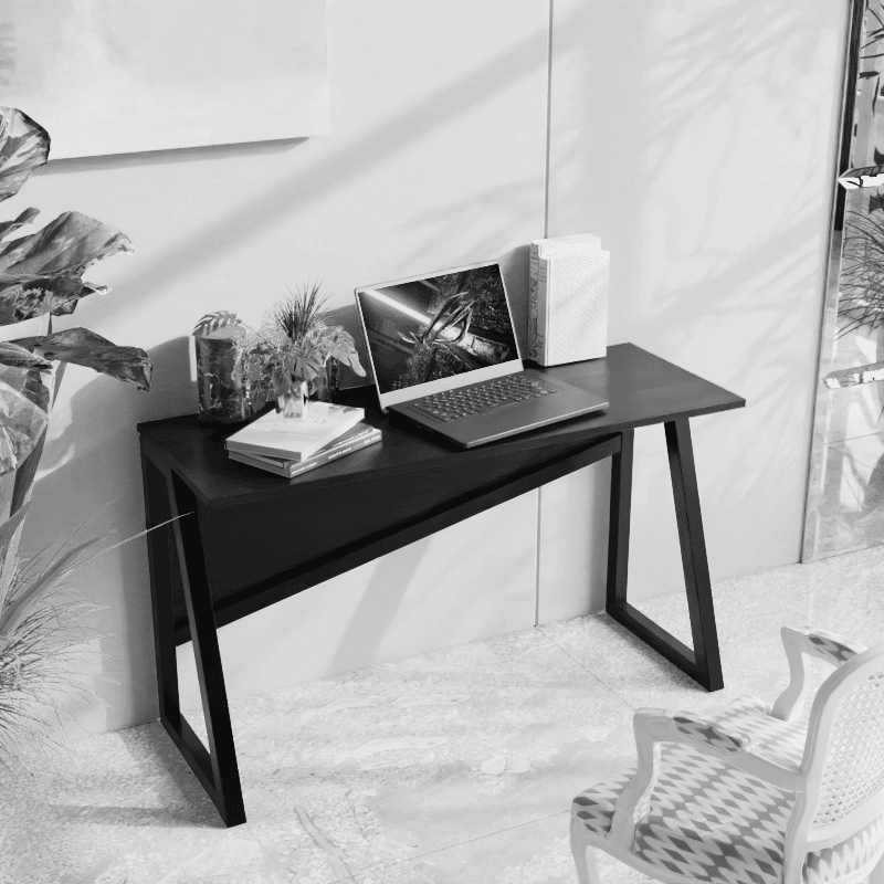 Tulip Study Table in Brown Color - Ouch Cart 