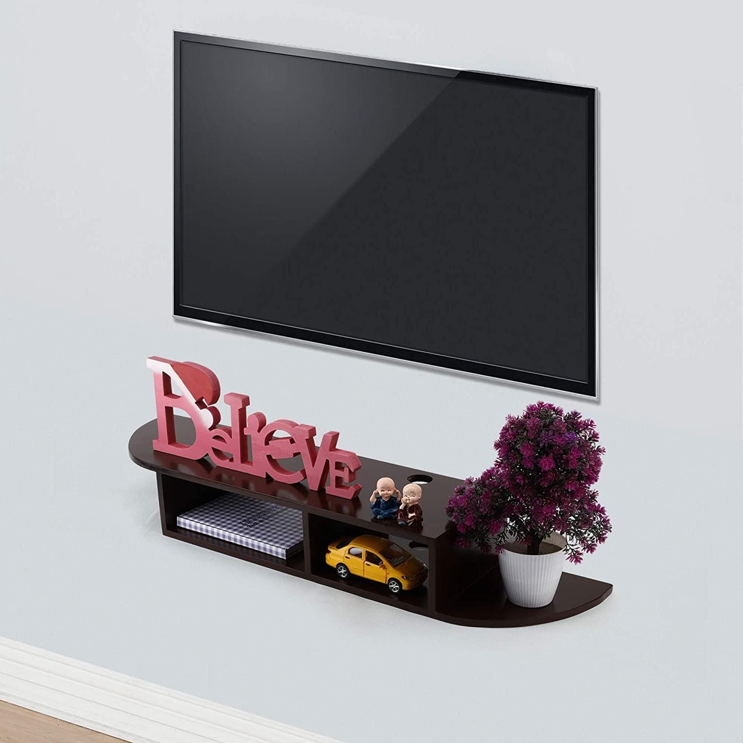 TV Stand Wall Mounted Set Top Box Wall Shelf - Ouch Cart 