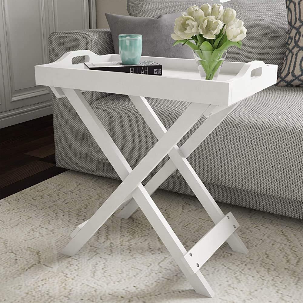 Decorative Display and Accent Casual Matte Wooden Center Table - Ouch Cart 