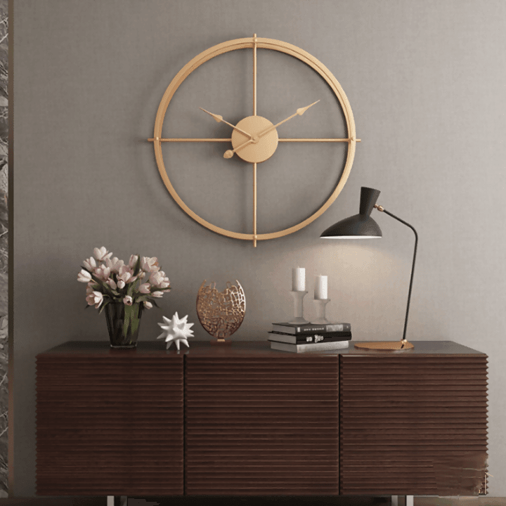 18 Inch GOLD 🖤 Wall clock - Ouch Cart 