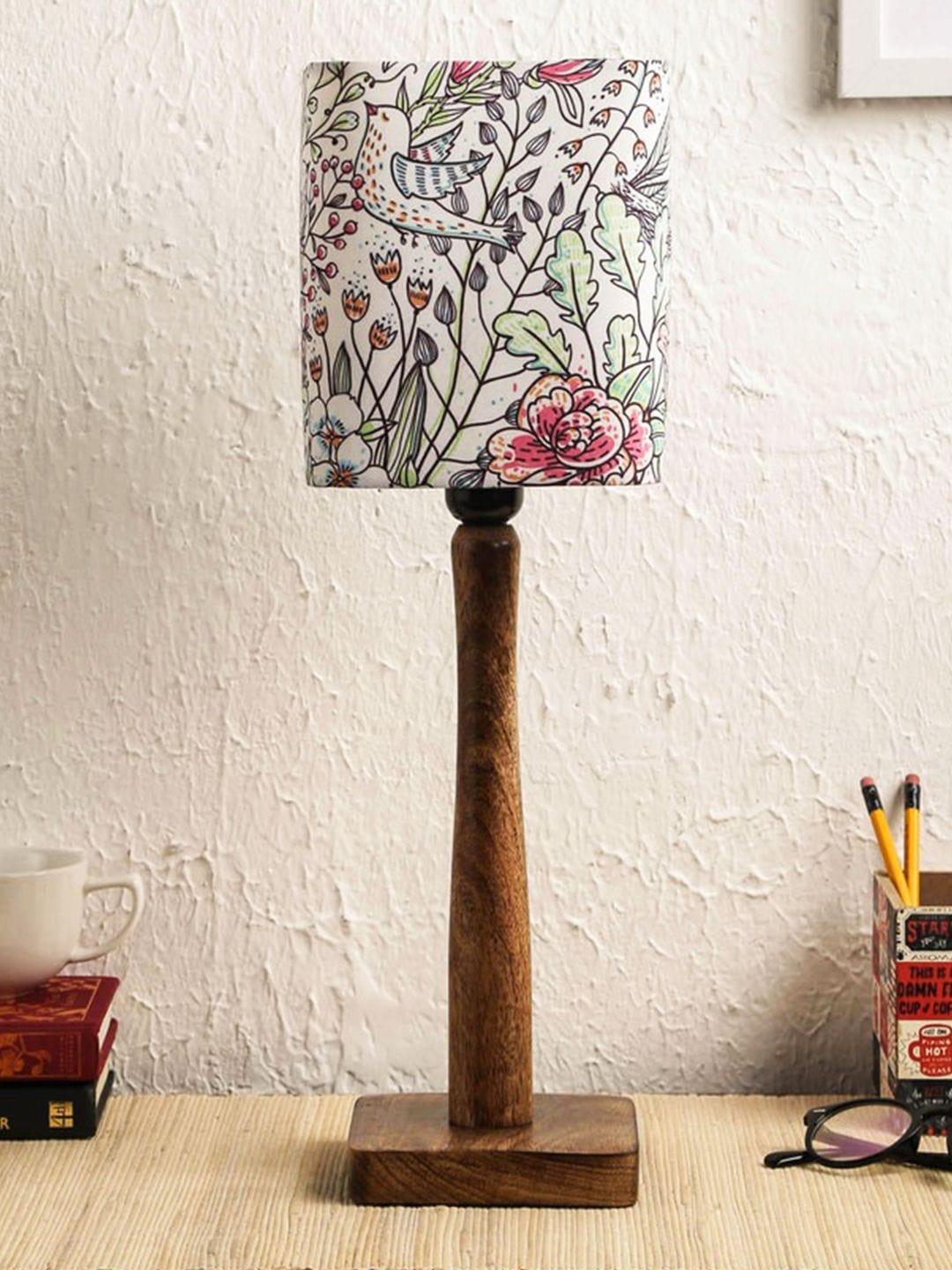 Abstract Floral Wooden Lamp - Ouch Cart 