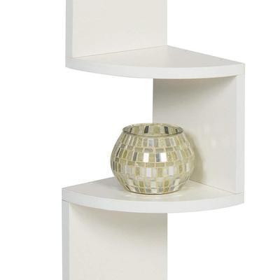 Wooden Wall Shelves | Corner Hanging Shelf for Living Room Stylish | Zig Zag Home Decor - Ouch Cart 