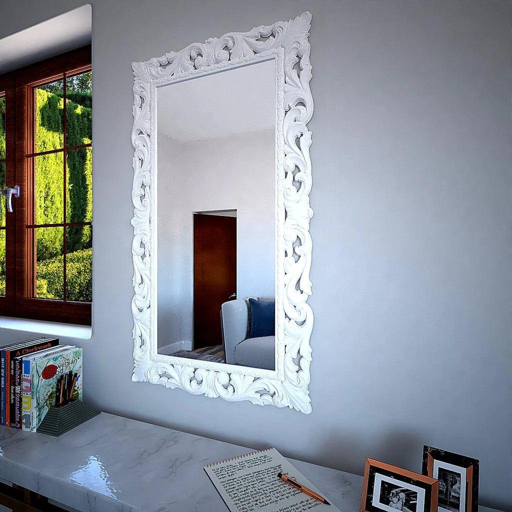 Vintage Venetian Long Rectangular Mirror - Ouch Cart 