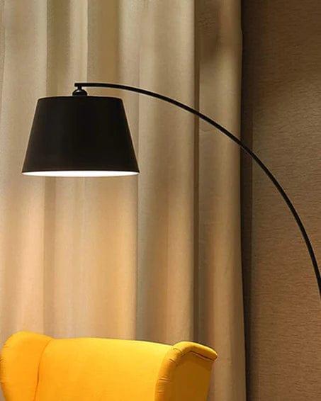 Decorative Black Metal Curved Design Floor Lamp For Home Decor Living Room Decoration - Ouch Cart 