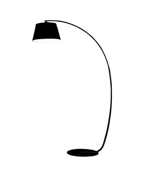 Decorative Black Metal Curved Design Floor Lamp For Home Decor Living Room Decoration - Ouch Cart 