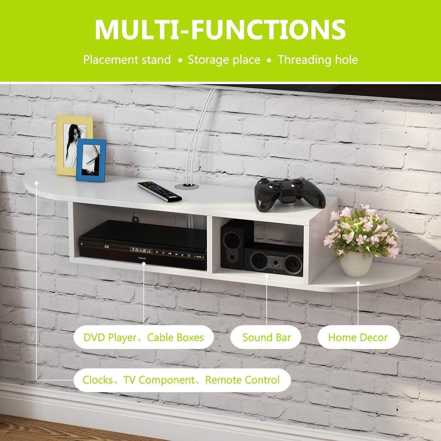 TV Stand Wall Mounted Set Top Box Wall Shelf - Ouch Cart 