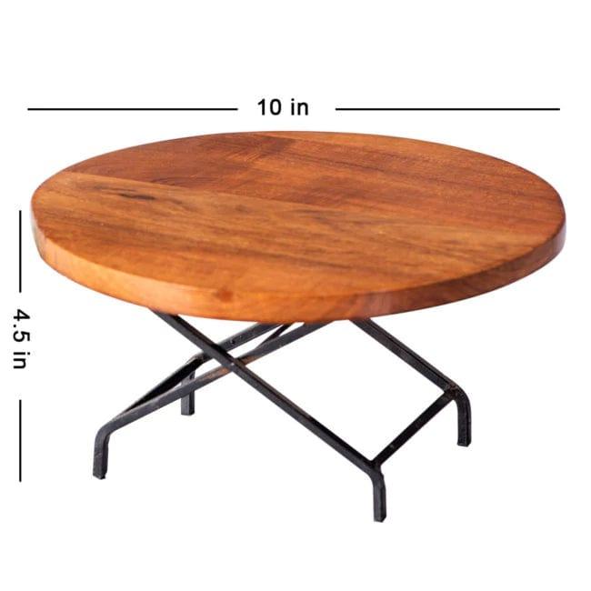 WOODEN CAKE STAND FOR DINING TABLE | SHEESHAM WOOD - Ouch Cart 