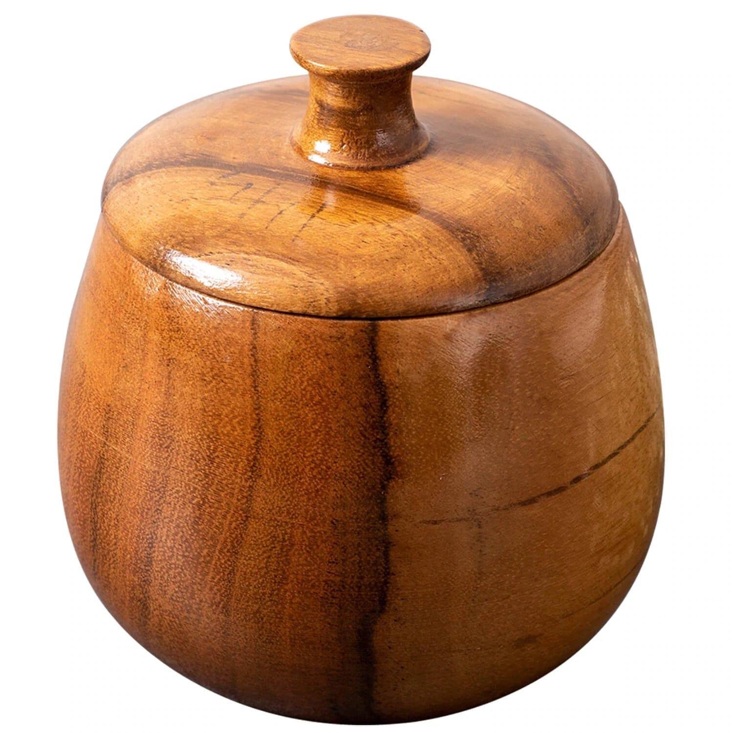 WOODEN SMALL CONTAINER FOR SAUCE || SPICE|| PICKLE || FOOD SAFE ( SET OF 2 ) - Ouch Cart 