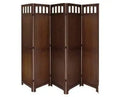 5 panel Wooden Partition | Long Room dividers | Wooden Room Separators for Living Area