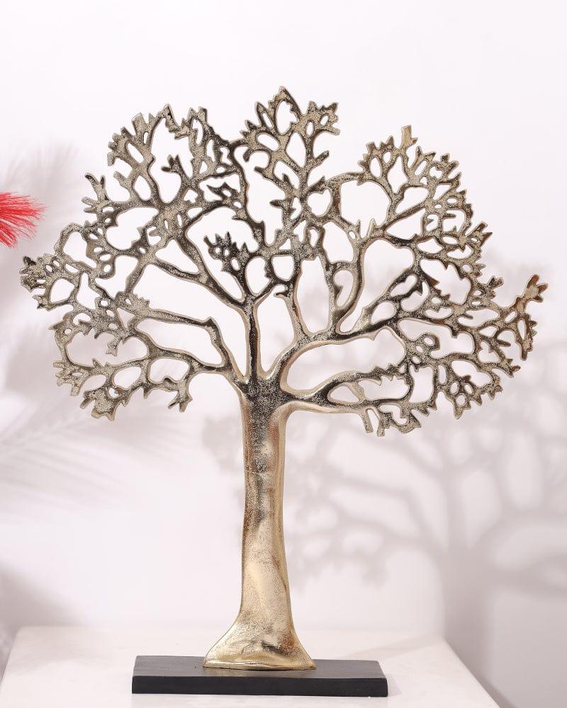Gold Metal Tree Table Top Decorative showpiece For Home Decoration - Ouch Cart 