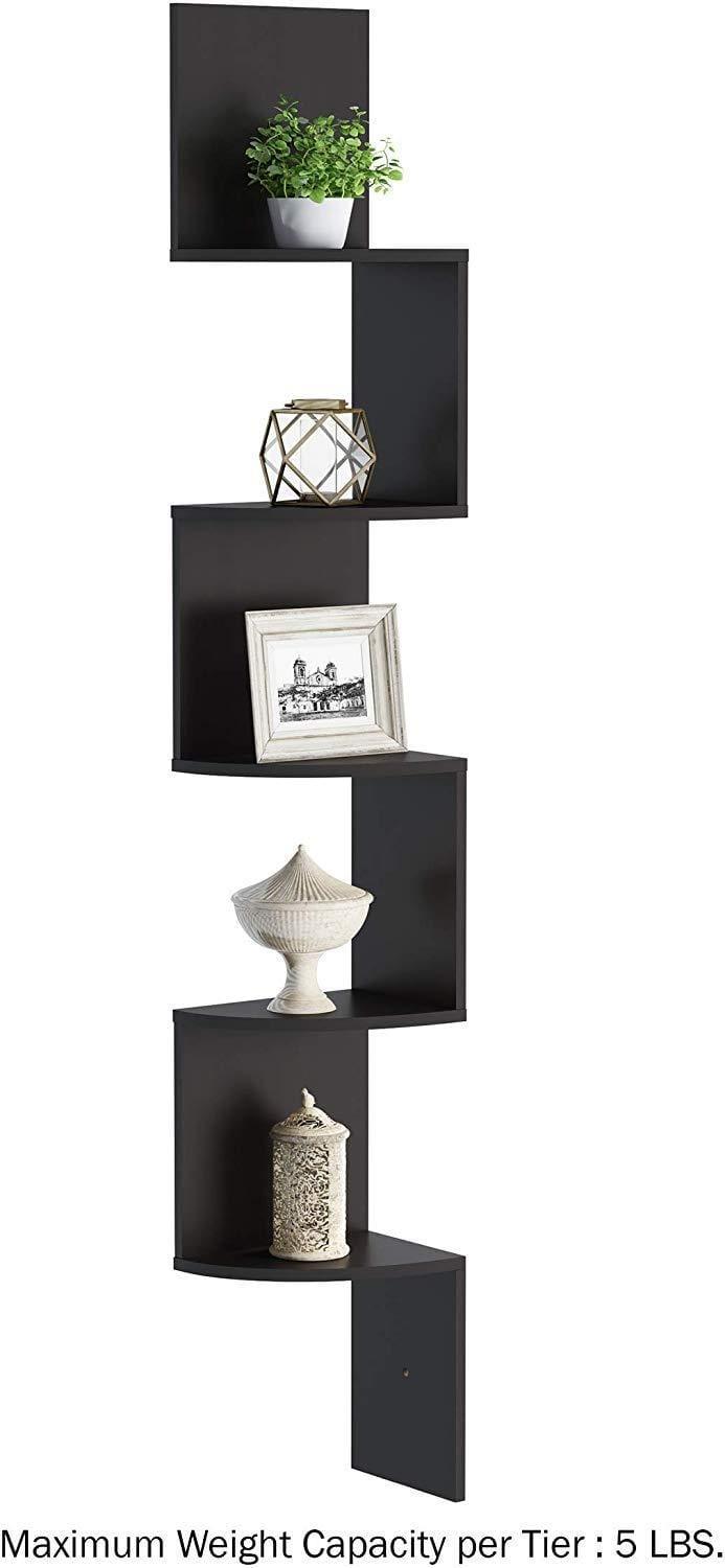 Floating Corner Shelf- 5 Tier - Ouch Cart 