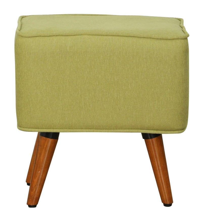 Zoey Wing Chair in Olive with Footrest - Ouch Cart 