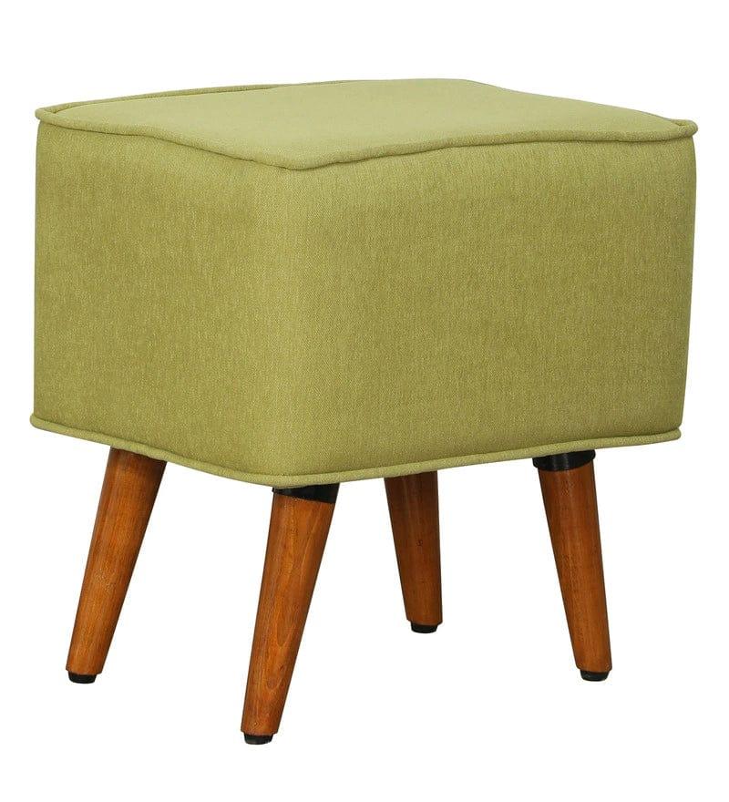 Zoey Wing Chair in Olive with Footrest