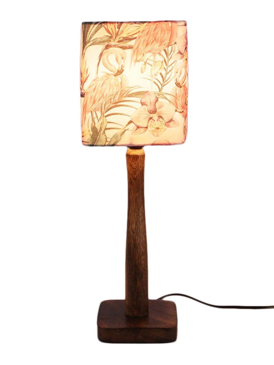 Pink Flamingo Wooden Lamp